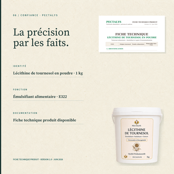 Lécithine de tournesol - 1kg