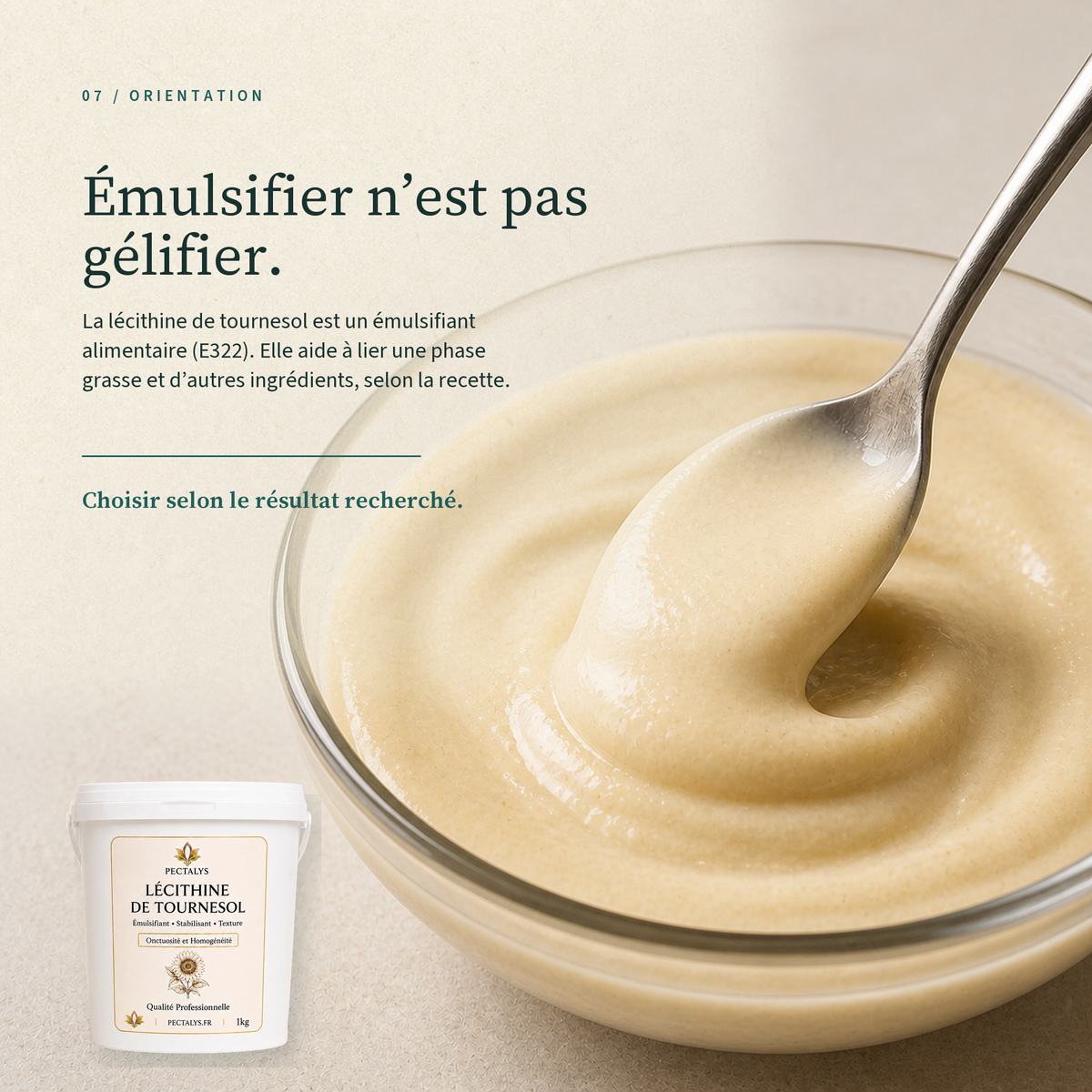 Lécithine de tournesol - 1kg