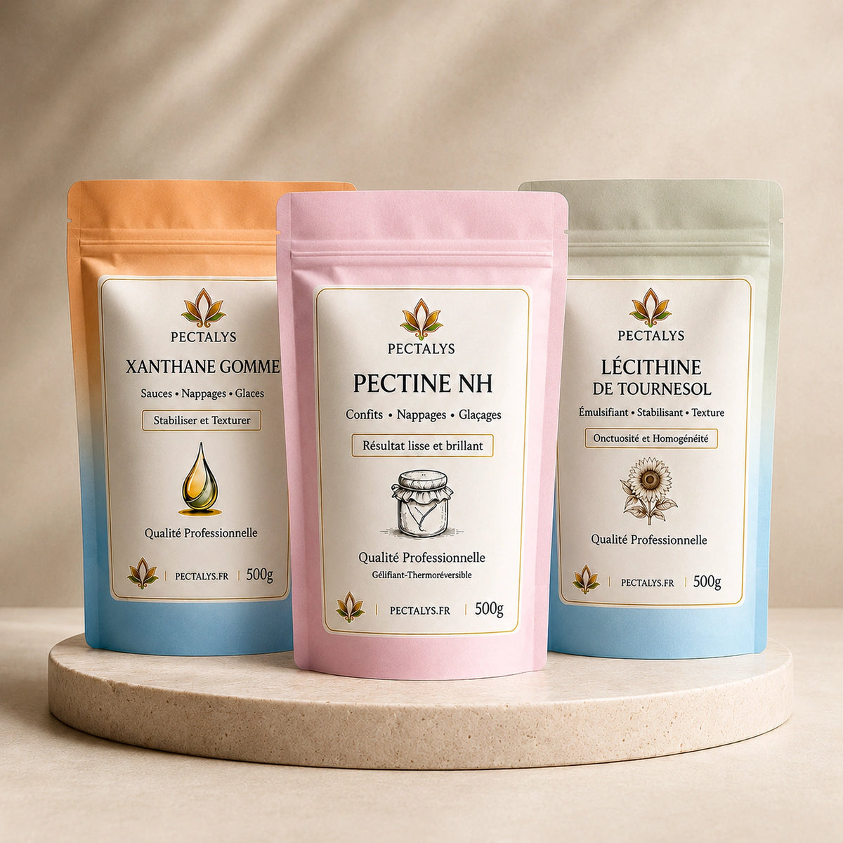 Pack Pro 500 g – Trio Texturants Pectalys